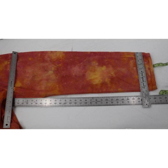 Stussy Jeans Mens 28 Wonderland Dye Big Ol Wide Leg Button Fly Pinkish Yellow - Picture 7 of 16